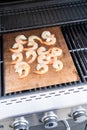 Grilling shrimp