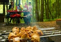 Grilling summer weekend Royalty Free Stock Photo