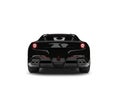 Grim black modern sports concept car - back view