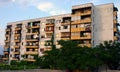 Grim communist era apartment block in Bulgaria