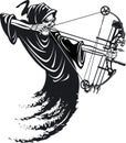Grim reaper bow hunting Royalty Free Stock Photo
