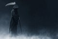 Grim reaper on dark backgrounds