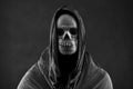 Grim reaper in the dark Royalty Free Stock Photo