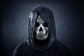 Grim reaper in the dark Royalty Free Stock Photo