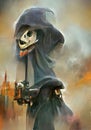 The Grim reaper - Digitally painted color fine artwork