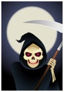 Grim reaper illustration Royalty Free Stock Photo