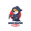 Grim Reaper Inu Creative Cartoon Mascot