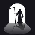 Grim reaper silhouette vector Royalty Free Stock Photo