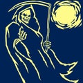 Grim Reaper vector illustration Royalty Free Stock Photo