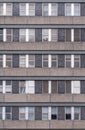 Grim 1970s Grey Office Building Royalty Free Stock Photo