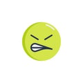 Grimacing Face emoticon flat icon