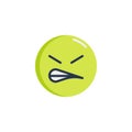 Grimacing Face emoticon flat icon Royalty Free Stock Photo