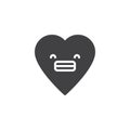 Grimacing Face emoticon vector icon