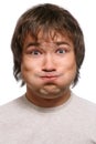 Grimacing man Royalty Free Stock Photo