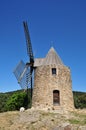 Grimaud, France - april 16 2016 : wind mill