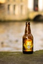 Grimbergen belgian beer bottle