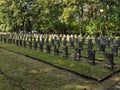 Grimm Soviet military cemetary Royalty Free Stock Photo
