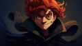 Joyful Chaos: The Redhaired Cartoon Boy With A Sword In Detailed Portraits