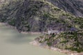 Grimsel pass and barrage in Switzerland in Alps Royalty Free Stock Photo