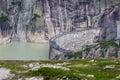 Grimsel pass and barrage in Switzerland in Alps Royalty Free Stock Photo