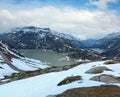 The Grimsel Pass summer landscape with lake (Switzerland