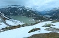 The Grimsel Pass summer landscape with lake (Switzerland).