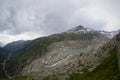 View of rhone glacier from Furkapass, Switzerland Royalty Free Stock Photo