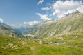 Grimselpass, high mountain pass in Swiss Alps Royalty Free Stock Photo