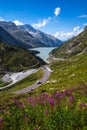 Grimselpass road, Switzerland Royalty Free Stock Photo