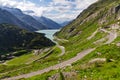 Grimselpass road view Royalty Free Stock Photo