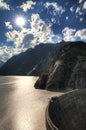 Grimselsee dam Royalty Free Stock Photo