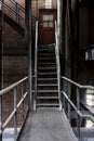 Grimy Staircase - Abandoned Factory - New York