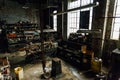 Grimy Vintage Machine Shop - Abandoned Glass Factory