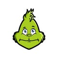 Grinch emoticon emoji Pleading Face icon