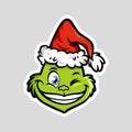 Grinch emoticon emoji Winking Face