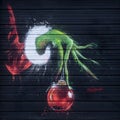 The Grinch Mural by Ponchaveli, The Drawing Board, Richardson, Texas Royalty Free Stock Photo