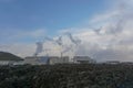 Grindavik, Iceland: The Svartsengi power plant 1976 Royalty Free Stock Photo