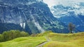 From Grindelwald in Bernese Alps: Alpine Meadows and the Eiger Royalty Free Stock Photo