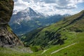 Grindelwald-First Cliff Walk Jungfrau region of the Bernese Oberland Alps Royalty Free Stock Photo