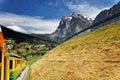 Grindelwald Village in Berner Oberland Royalty Free Stock Photo