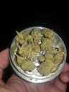 Grinder full of delicious thc weed.