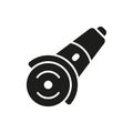 Grinder icon in glyph for tool, mechanic, and power equipment visuals Royalty Free Stock Photo