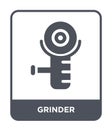 grinder icon in trendy design style. grinder icon isolated on white background. grinder vector icon simple and modern flat symbol Royalty Free Stock Photo