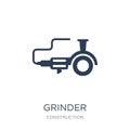 Grinder icon. Trendy flat vector Grinder icon on white background from Construction collection