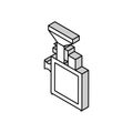 grinding equipment isometric icon vector illustration