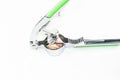 Grinding hard shell crab tool, crushed garlic tool isolate Royalty Free Stock Photo