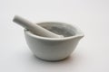 Grinding mortar and pestle Royalty Free Stock Photo