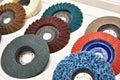 Grinding and polishing disc for angle grinder Royalty Free Stock Photo