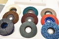 Grinding and polishing disc for angle grinder Royalty Free Stock Photo