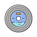 grinding wheel manufacturing engineer color icon vector illustration